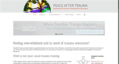 Desktop Screenshot of peaceaftertrauma.com